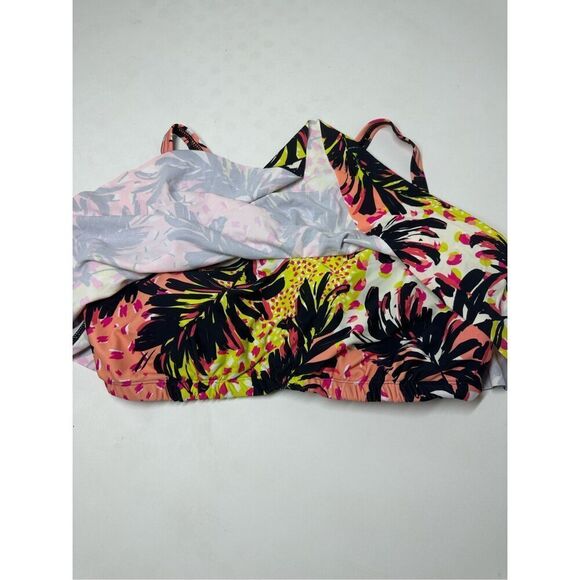 Decree Women's Bohemian Bikini Top Swimsuit Size 1X Floral Print Rushed - Picture 2 of 11